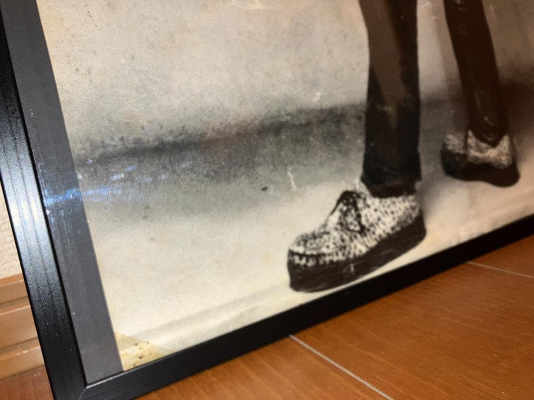 90年頃 激レア！ブライアンセッツァー ストレイキャッツグレッチ 額付 ポスター