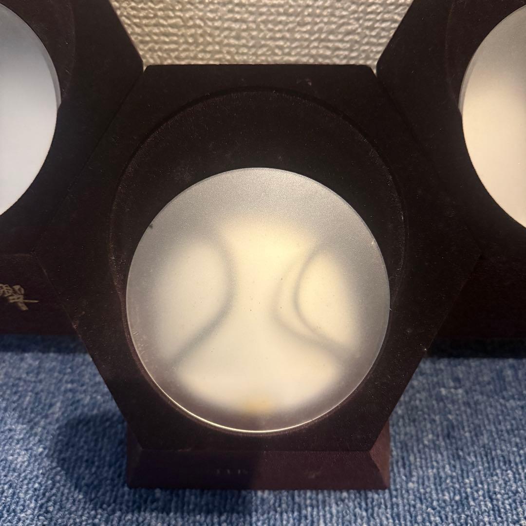 響　ウイスキー ディスプレイライト 明かり　三連　ディスプレイ