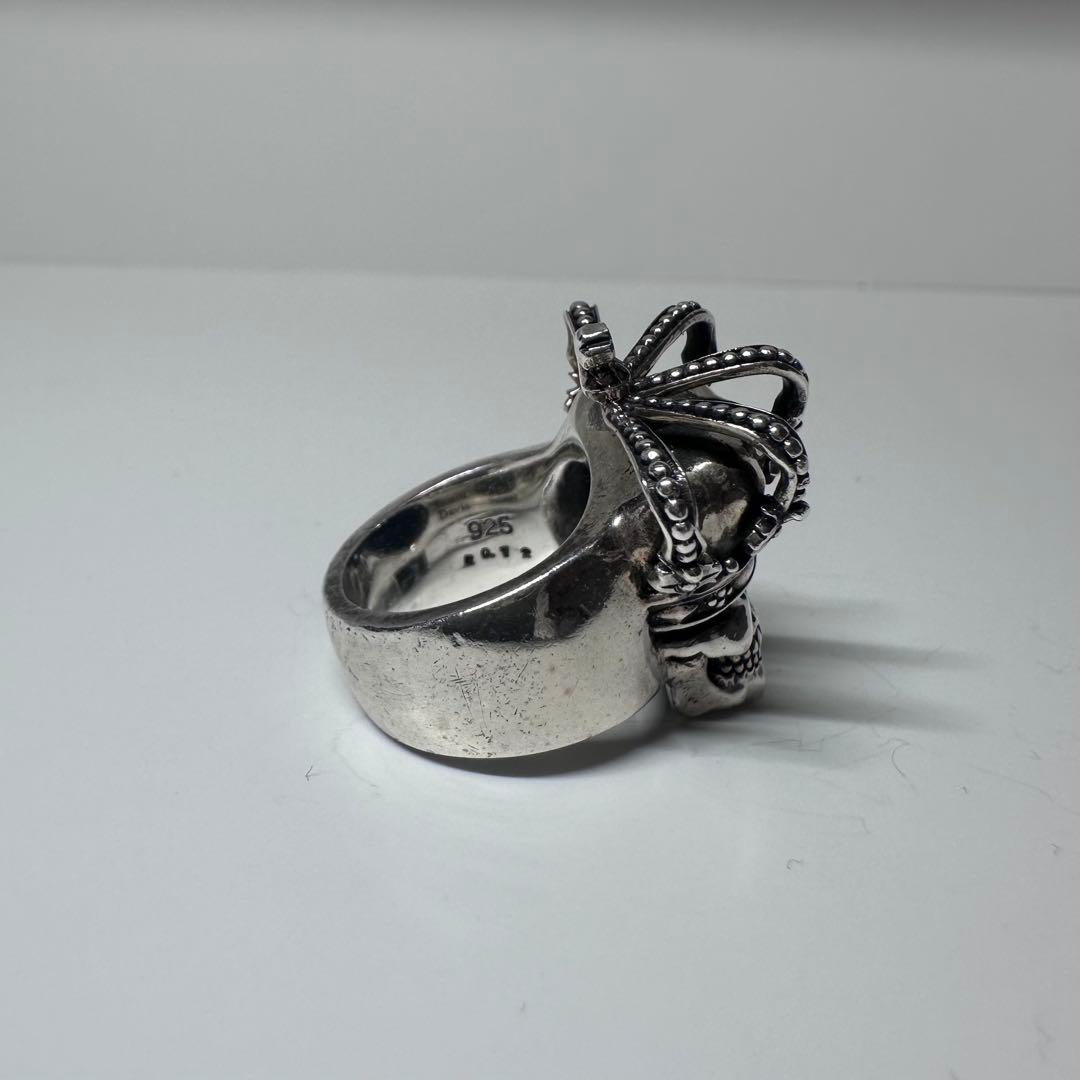 【JUSTIN DAVIS】Essential クラウン スカル リング 8号