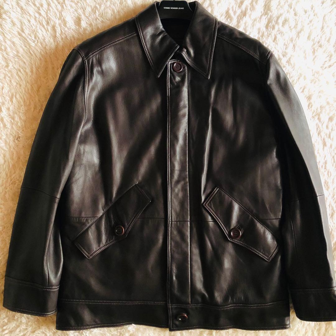 希少モデル✨専用　ロエベ ナッパレザージャケット 羊革 ライナー ブラウン 50