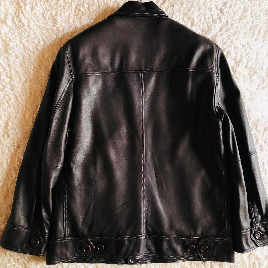 希少モデル✨専用　ロエベ ナッパレザージャケット 羊革 ライナー ブラウン 50