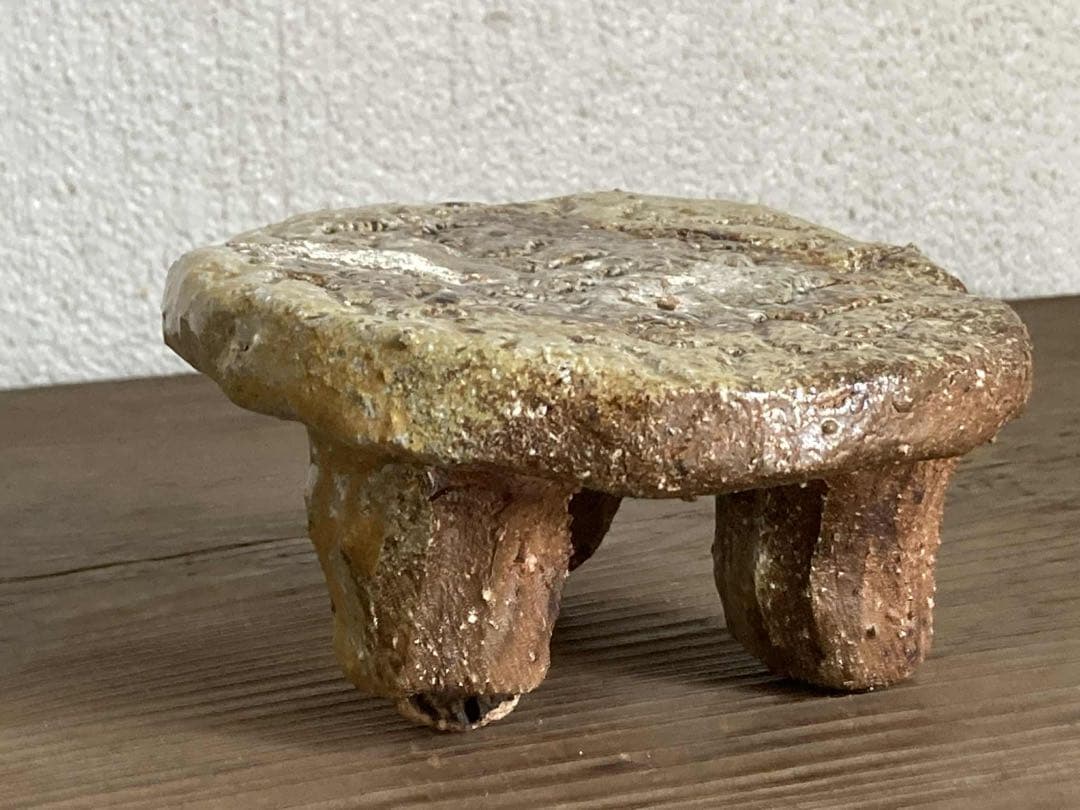 ◆希少◆コレクター放出品◆國吉清尚◆脚付き菓子台◆検＞国吉清尚◆やちむん◆壷屋焼
