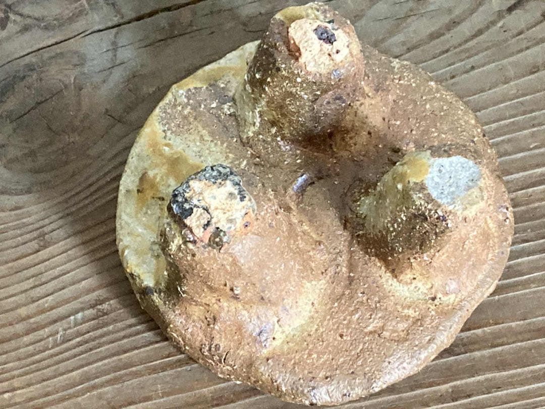 ◆希少◆コレクター放出品◆國吉清尚◆脚付き菓子台◆検＞国吉清尚◆やちむん◆壷屋焼