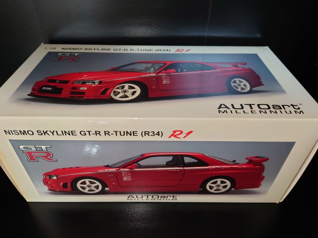 autoart 1/18 日産 ニスモ スカイライン GTR r34 R1