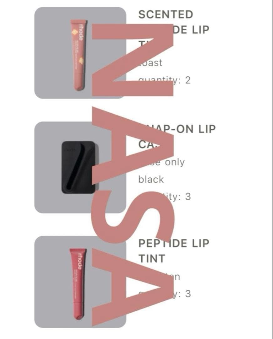 残り3点 rhode snap-on lip case 限定カラー 黒