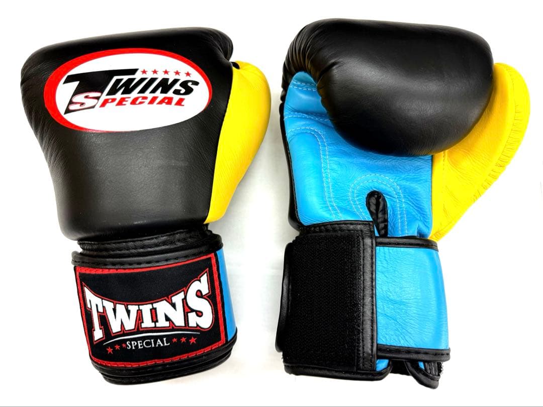 新品　TWINS グローブ 8oz 黒水黄　本革製　ツインズ　全国送料込