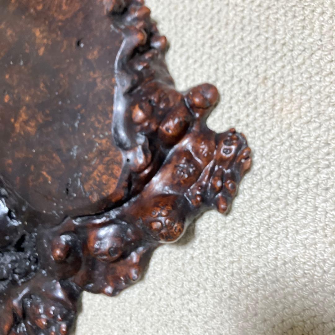 銘木　板　飾り台　ダークブラウン