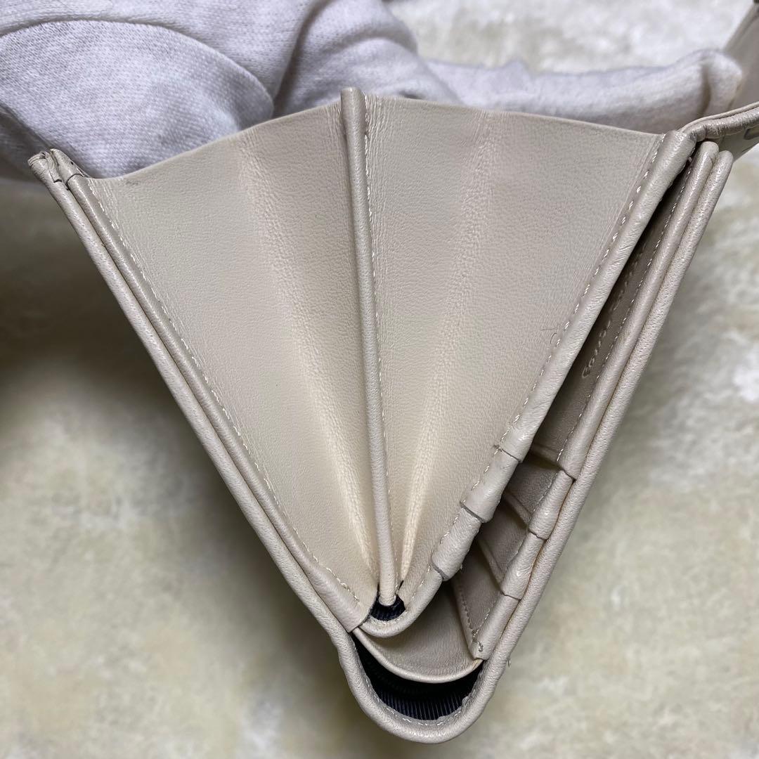 付属品完備❗️新品未使用✨ポールスミス三つ折り財布レザー総柄マルチカラーWホック