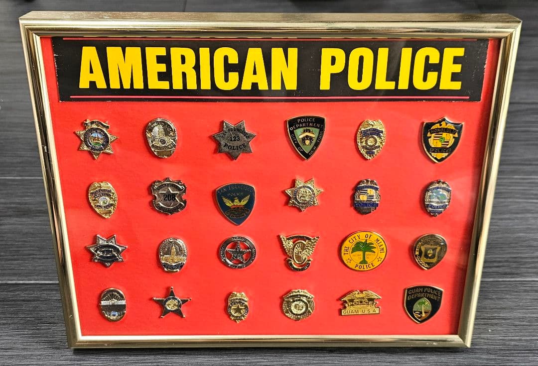 【値段交渉可】アメリカ警察バッジコレクション 24個
