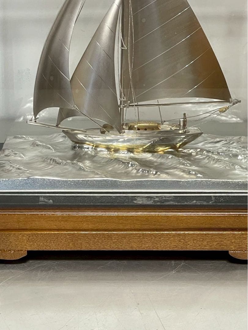 【極美品】武比古 TAKEHIKO 銀製 置物 帆船 ヨット SILVER970