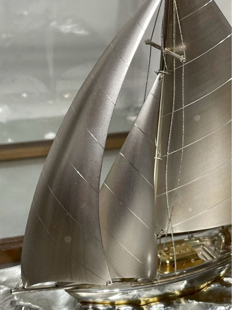 【極美品】武比古 TAKEHIKO 銀製 置物 帆船 ヨット SILVER970