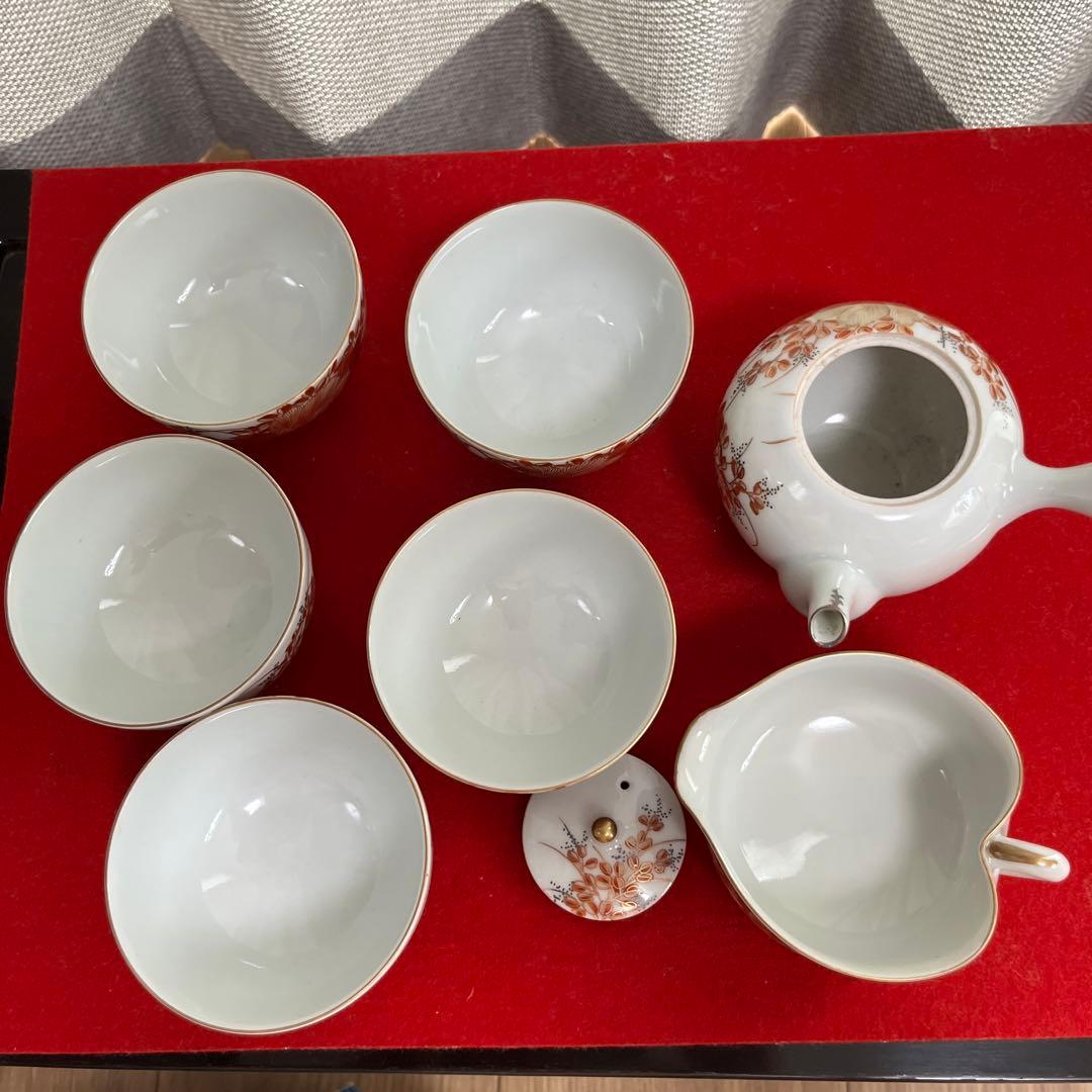 骨董　加賀九谷焼きの茶器セット