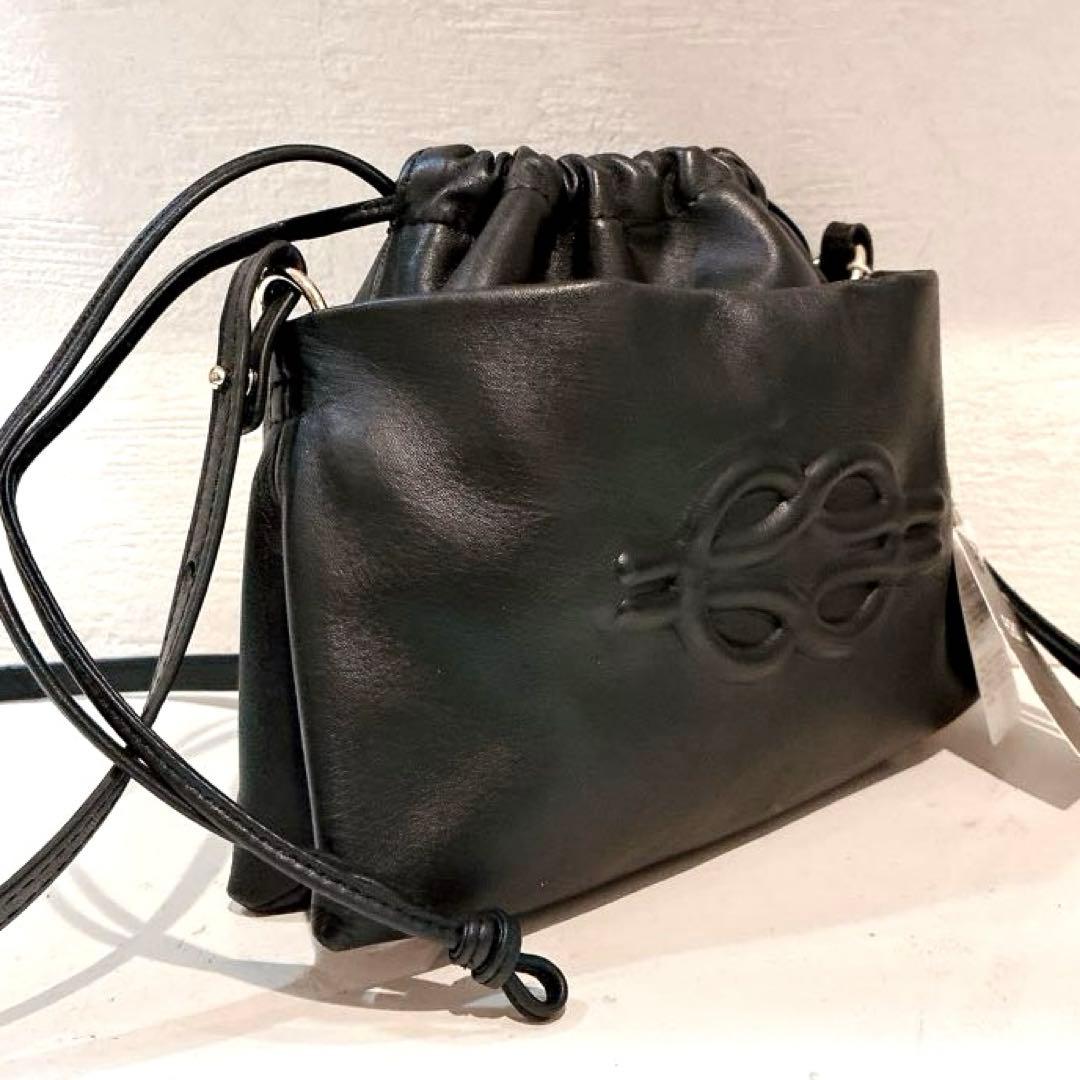 【新品】ear PAPILLONNER 《牛革》エンボスミニ巾着ショルダーバッグ