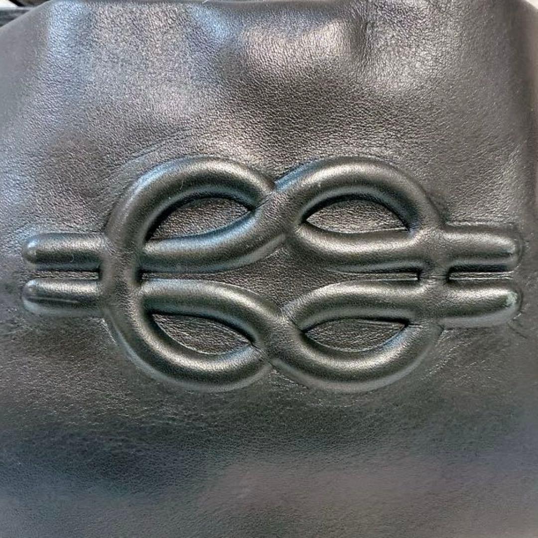 【新品】ear PAPILLONNER 《牛革》エンボスミニ巾着ショルダーバッグ