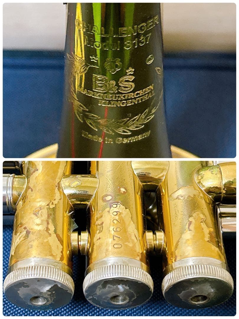 初心者オススメ　トランペット　チャレンジャー3137 管楽器　吹奏楽　メンテ品