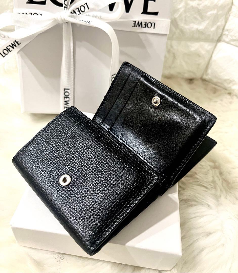 【にべ子】LOEWE ロエベ トライフォールド 三つ折り財布 箱・巾着付き