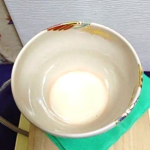 茶碗、桐竹鳳凰丸紋、芳山作、くた22番