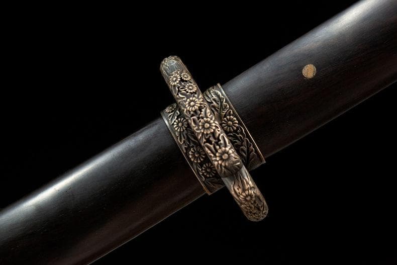 夜鶴黒檀太刀 日本刀 模造刀 居合刀 武士道 武蔵 鑑賞用 手鍛造打