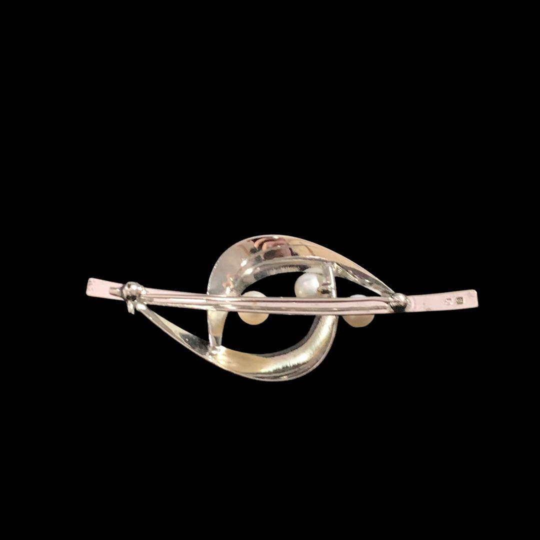 極美品！　ミキモト　パール　ブローチ