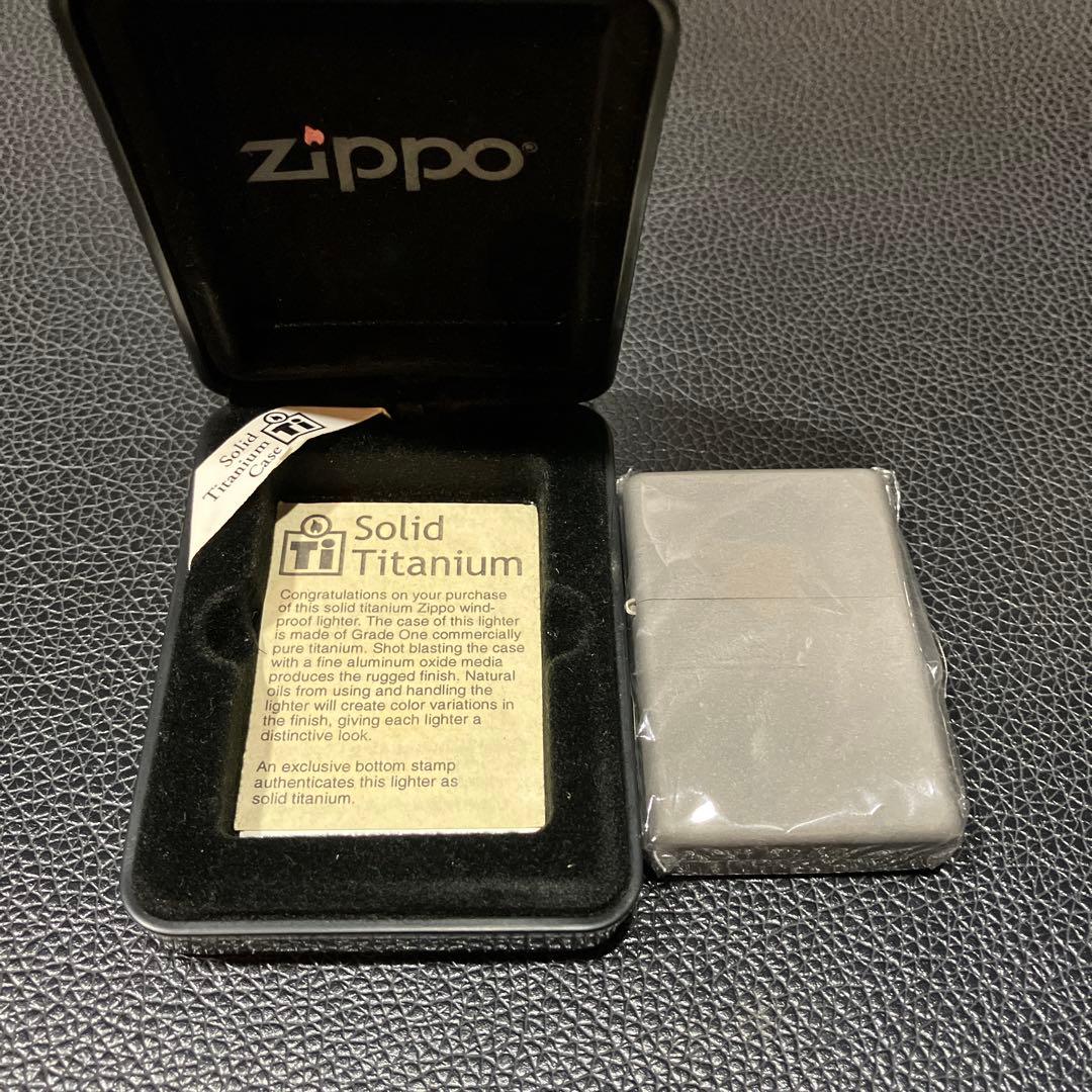 zippo ジッポー Solid Titanium ソリッドチタニウム 未使用品