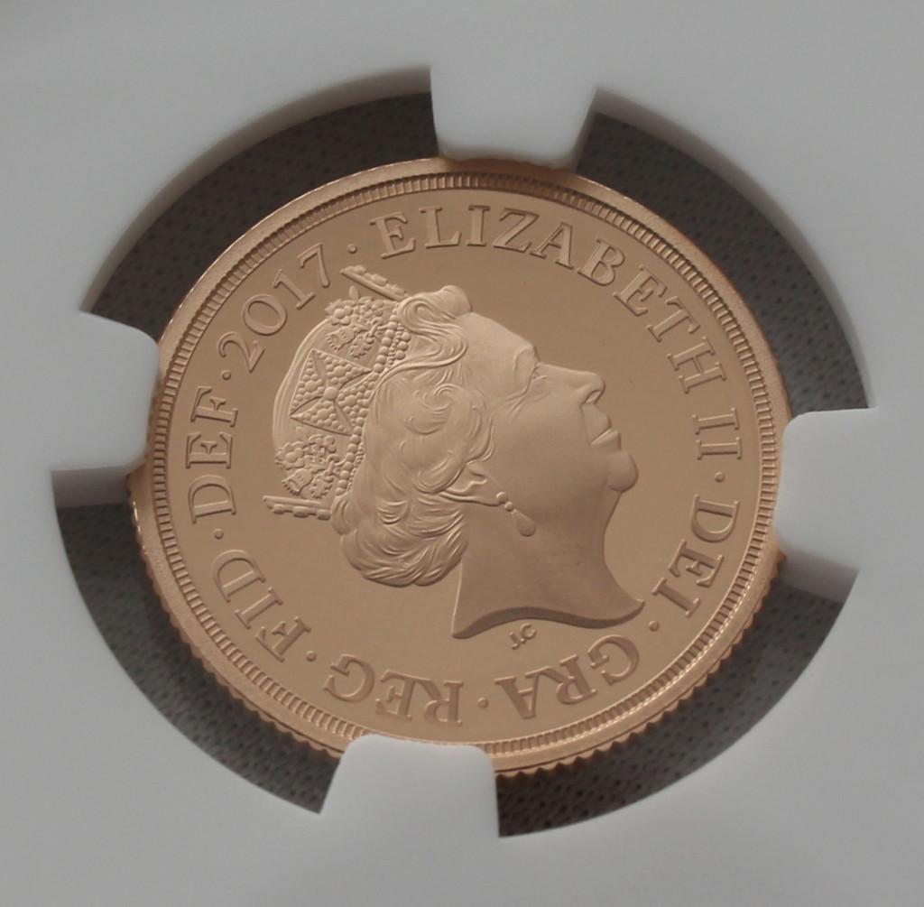 2017年イギリス 近代ソブリン発行200周年記念ソブリン NGC PF70UC