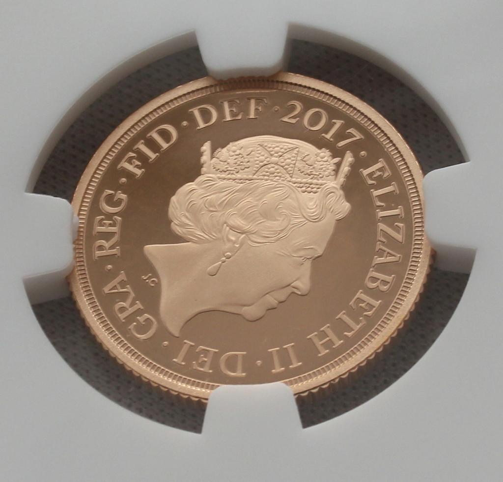2017年イギリス 近代ソブリン発行200周年記念ソブリン NGC PF70UC