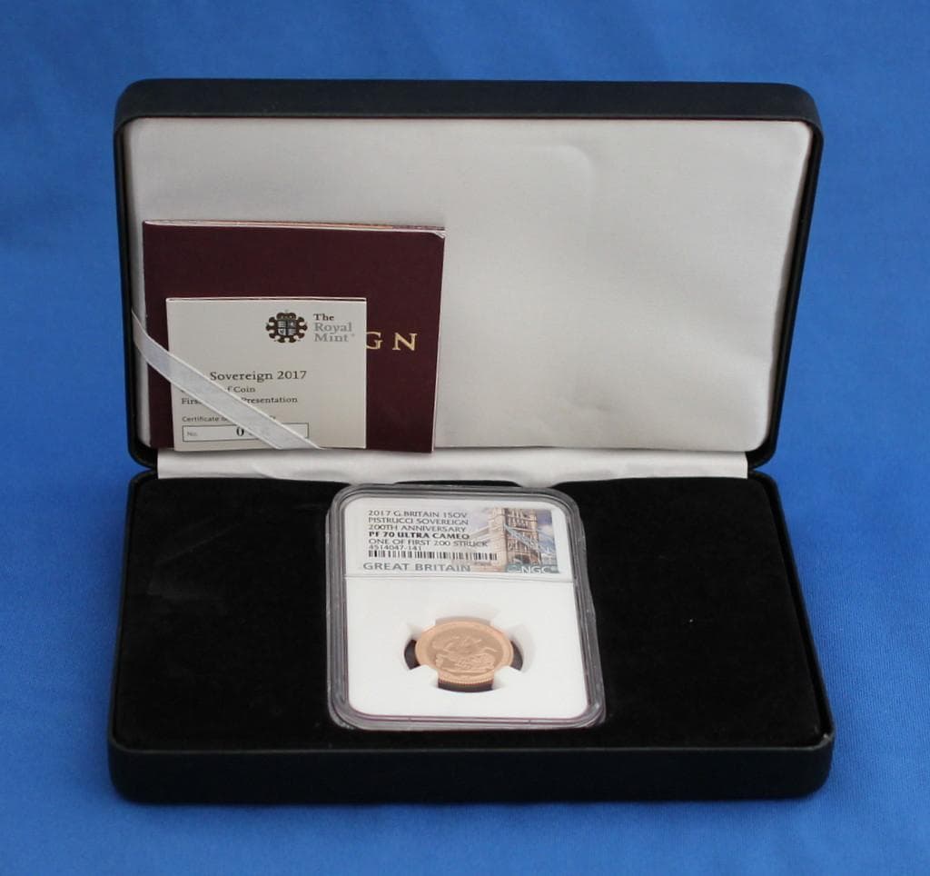 2017年イギリス 近代ソブリン発行200周年記念ソブリン NGC PF70UC