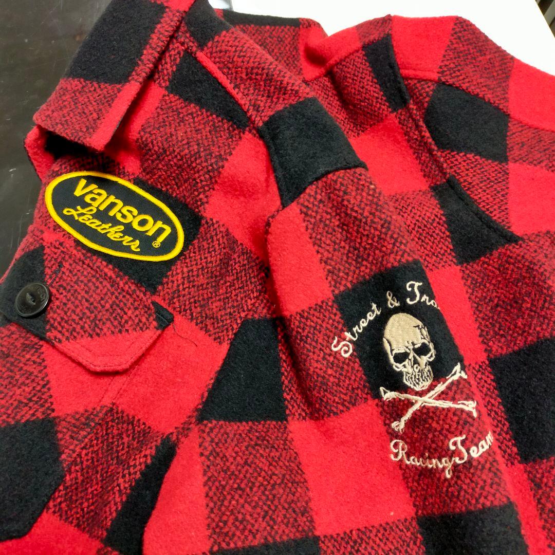 Vanson Leathers チェック柄ジャケット