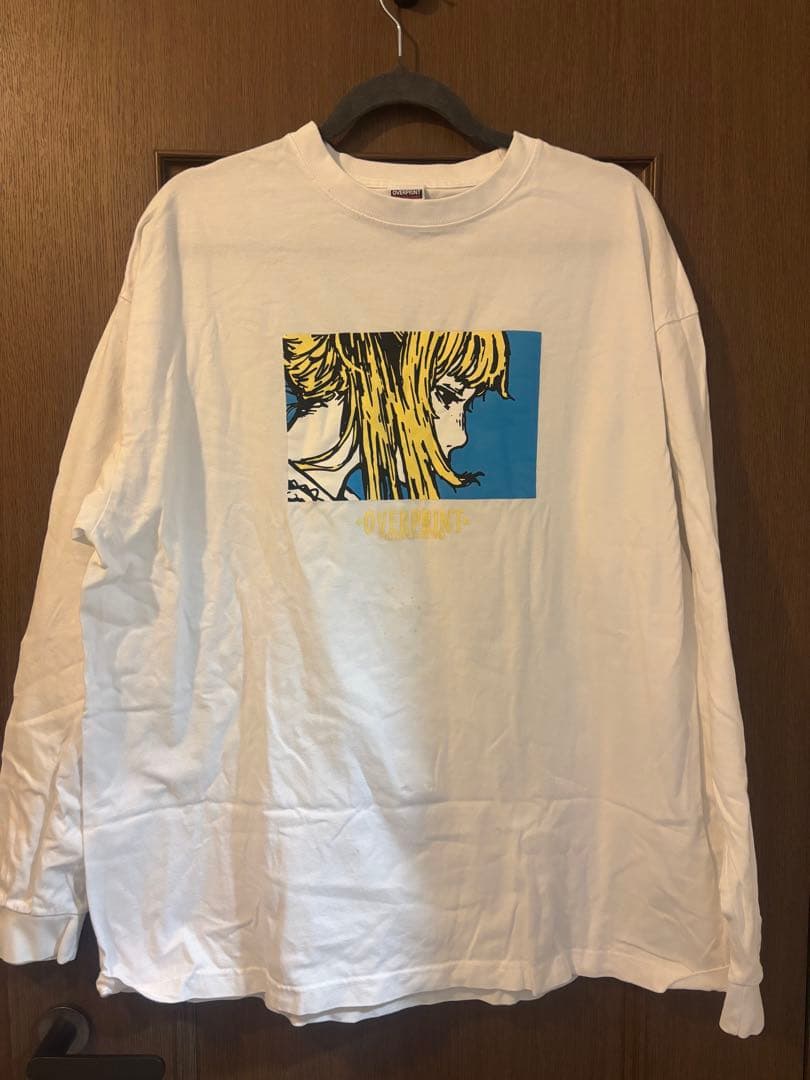 over print EYES LS Tee *東京上空 XLサイズ眠岸ぷりん