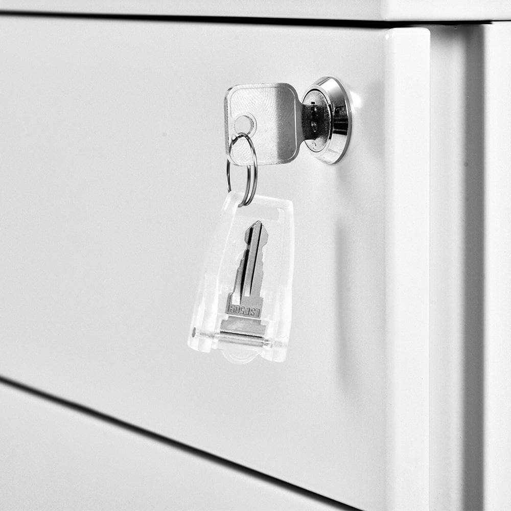 デスクワゴン 完成品 鍵付き キャスター付き オフィス収納キャビネット 鍵