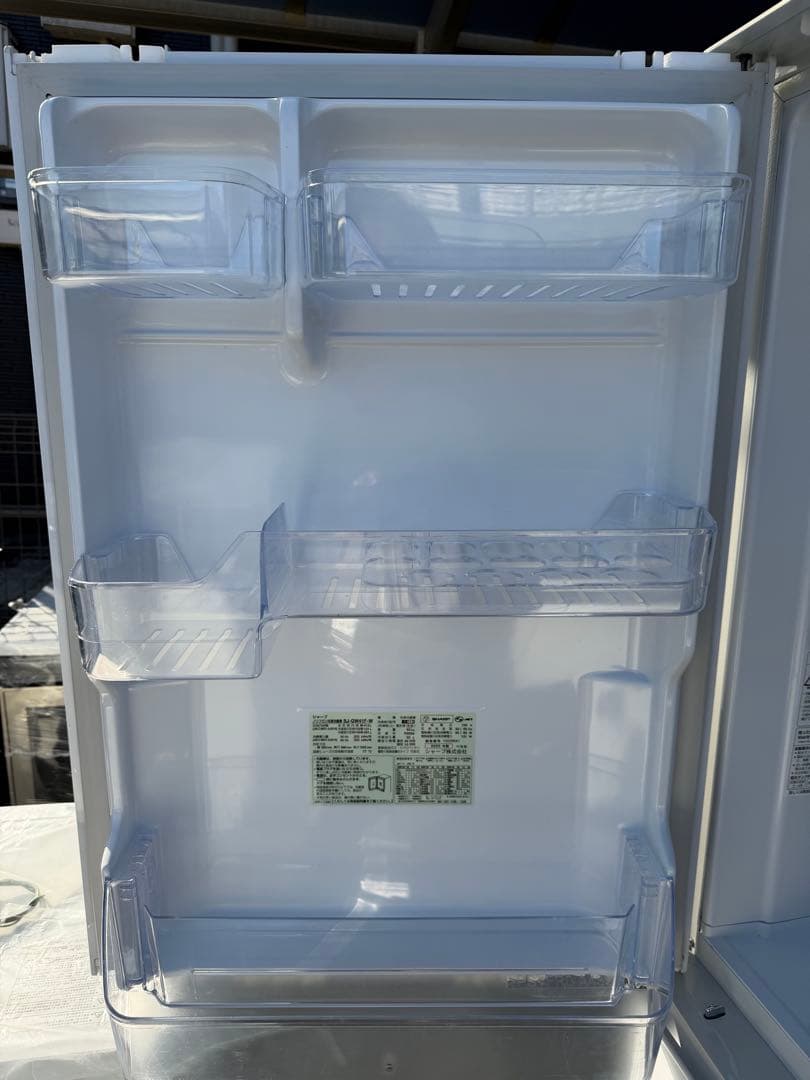 SHARP 5ドア冷蔵庫 SJ-GW41F-W 412L どっちでもドア