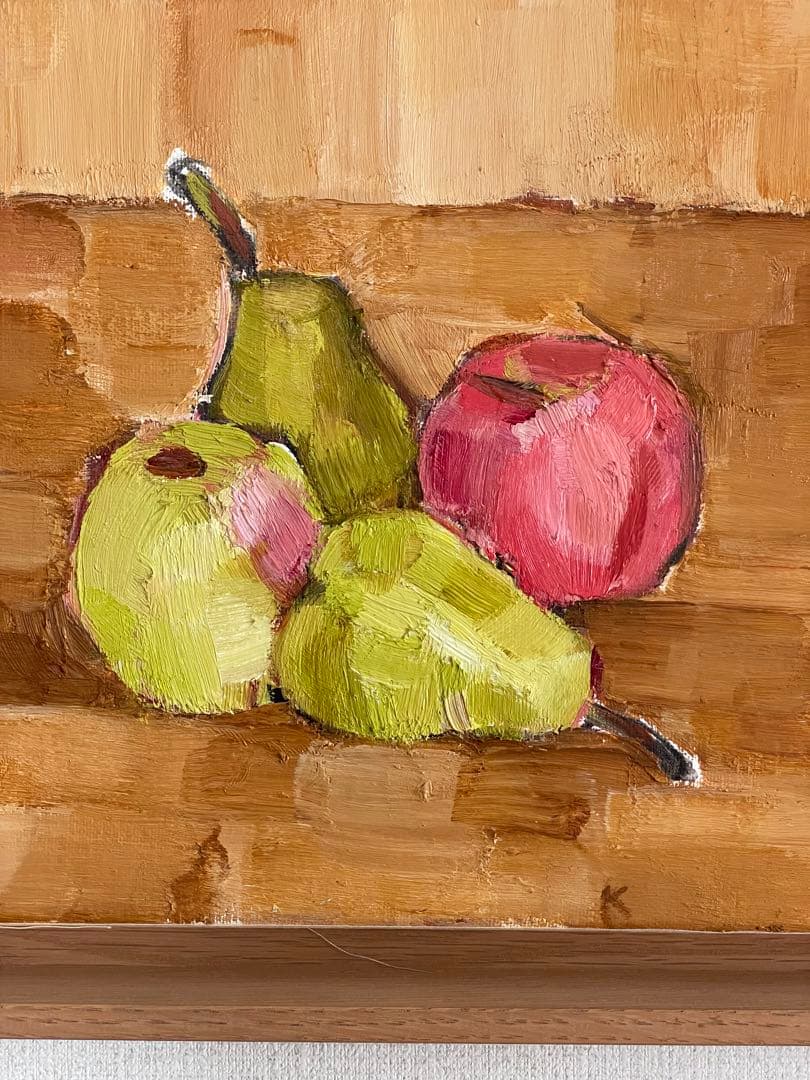 【ブリ】りんご 静物画