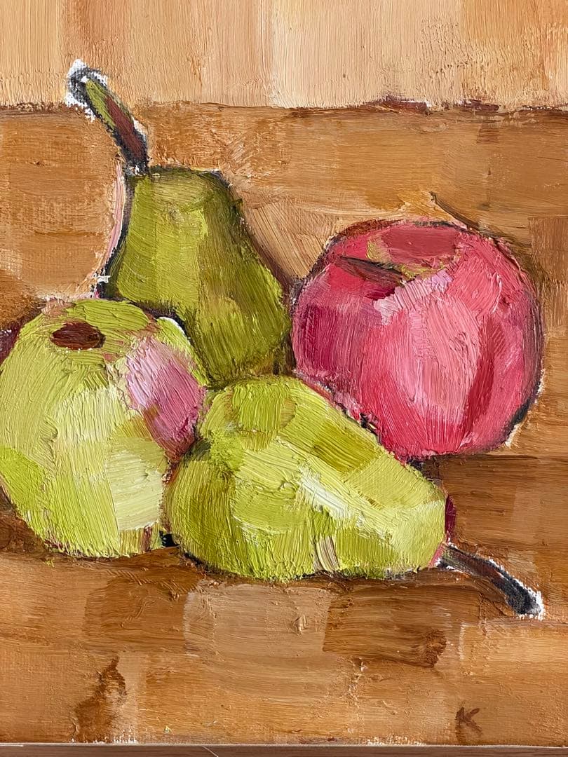 【ブリ】りんご 静物画