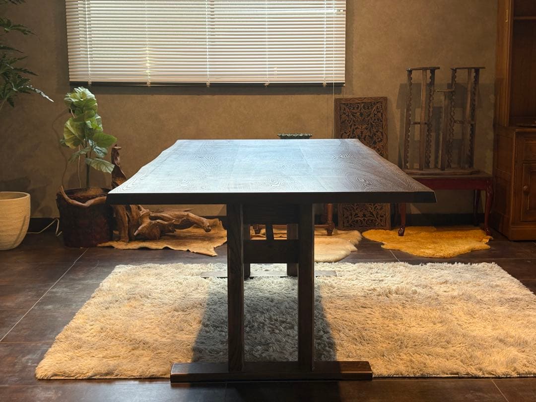 希少　アンティーク　ヴィンテージ　無垢材　木製テーブル　ウッドテーブル　NZ