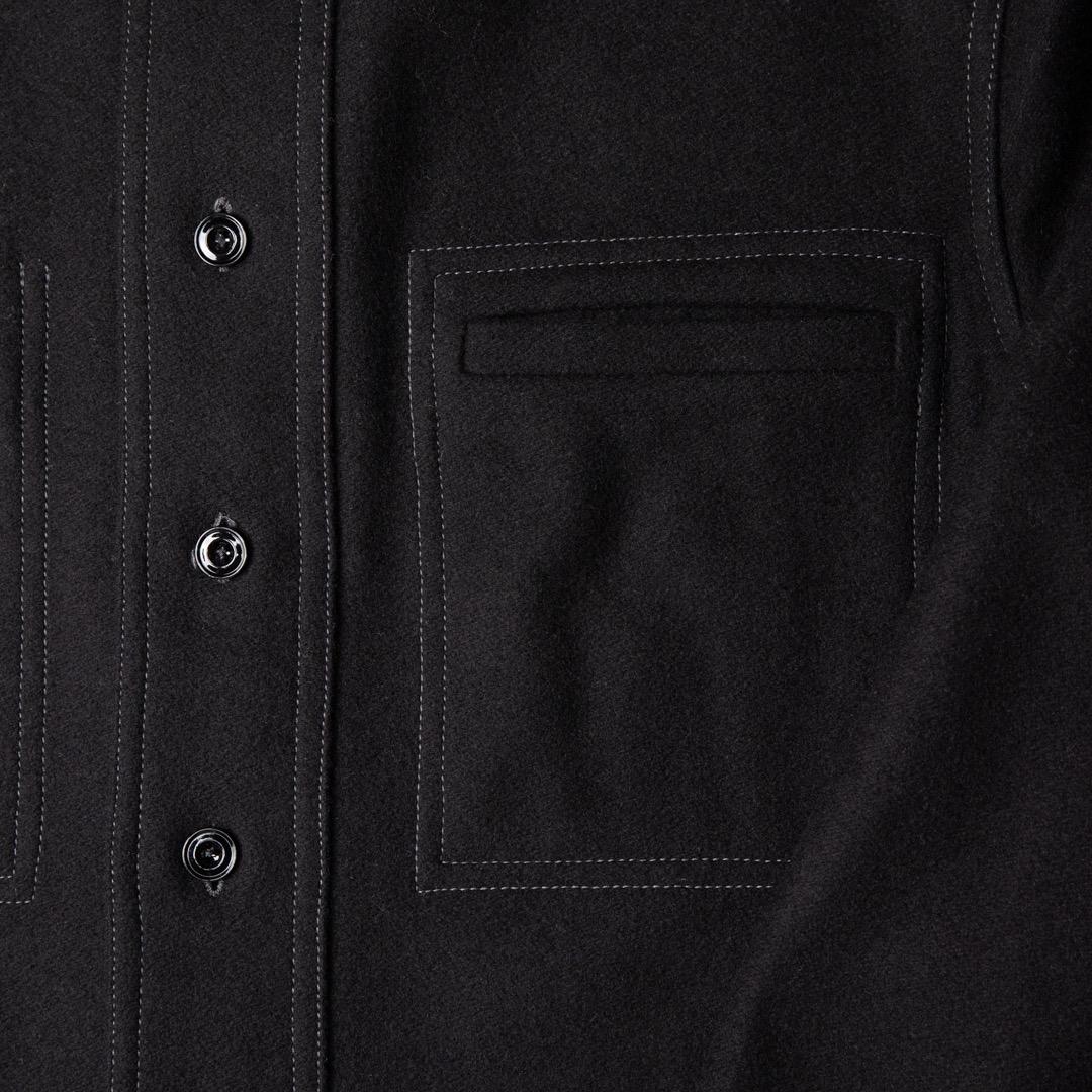 ジャケット・アウター LEMAIRE FELTED WOOL OVERSHIRT size44