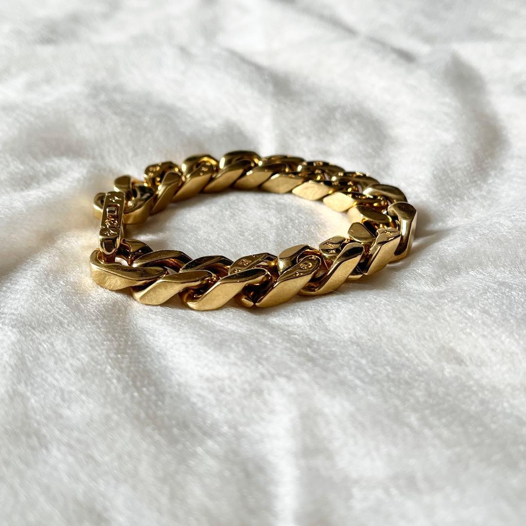 ルイヴィトン　ブレスレット　ゴールド ブラスレ　チェーンリンクス　M