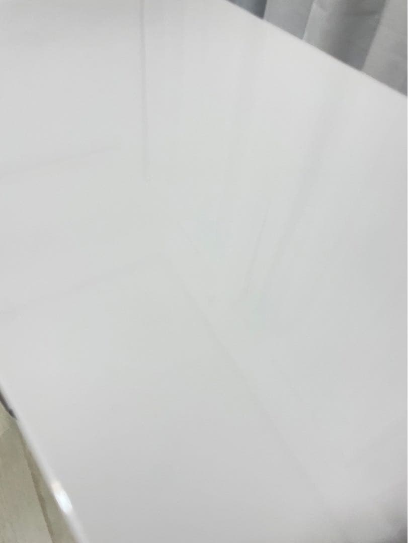 美品ネイルデスク　ホワイト曲線デザインデスク 80cm