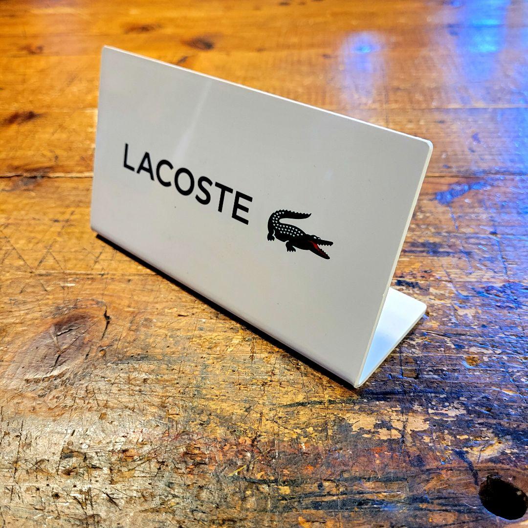 【非売品】極希少 LACOSTE サインプレート オブジェ ディスプレイ