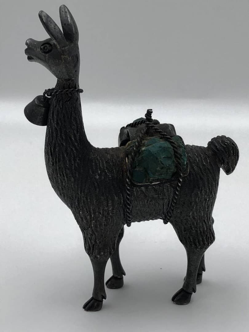 Vintage FOLK ART ペルー 銀細工　 Silver925　リャマ