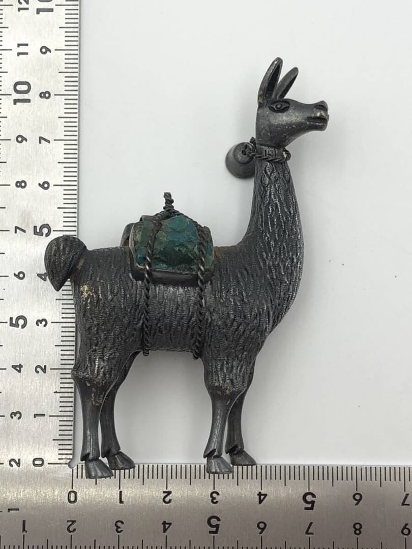 Vintage FOLK ART ペルー 銀細工　 Silver925　リャマ