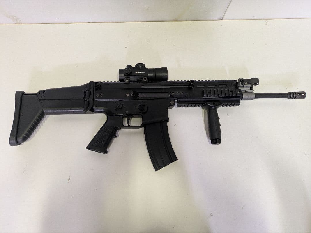 東京マルイ SCAR-L ブラック 次世代電動ガン 中古 多段マガジン3本付き