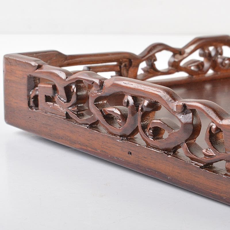 煎茶道具　唐木製　煎茶盆　香盆　火道具　七つ道具　香箸　銀葉挟など　VR6608