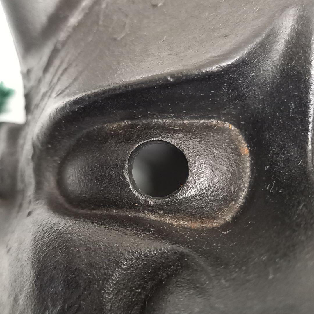 未使用 南部宝生堂 南部鉄器 般若 お面 鉄仮面 能面 ヴィンテージ 昭和レトロ