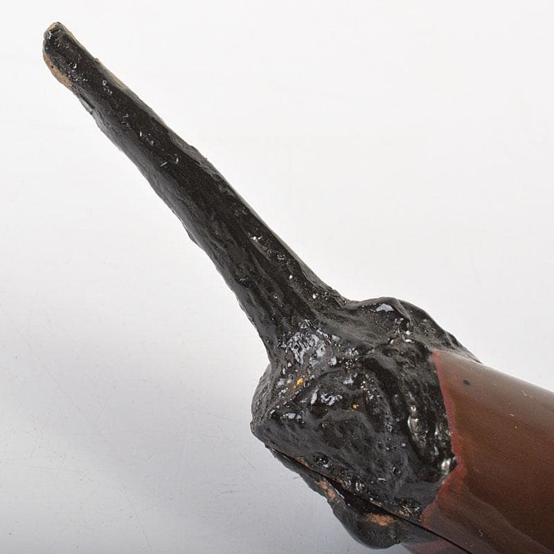 茶道具　輪島塗名工　細川幽斎造　茄子香合　共箱　V　6825