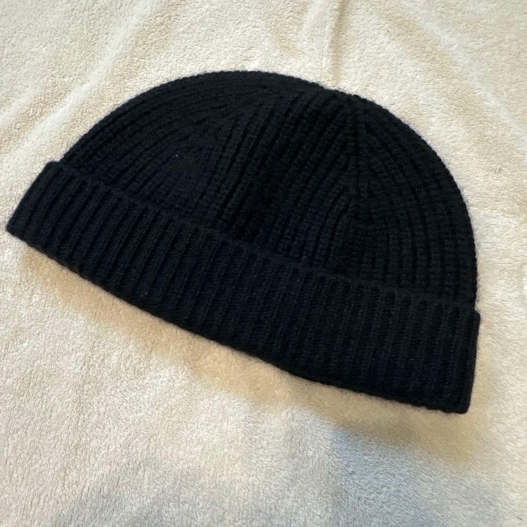 CELINE トリオンフ　ニット帽 ブラック