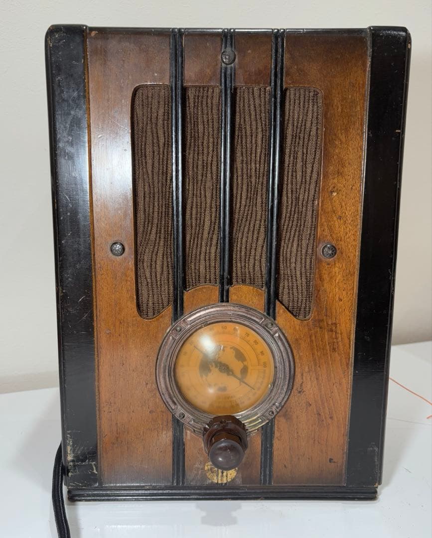 レトロ戦前　真空管ラジオ テレビアン　M4B4型　整備済