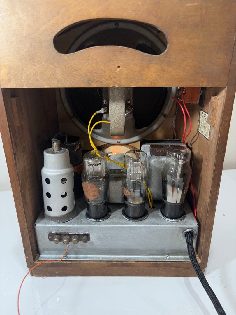 レトロ戦前　真空管ラジオ テレビアン　M4B4型　整備済