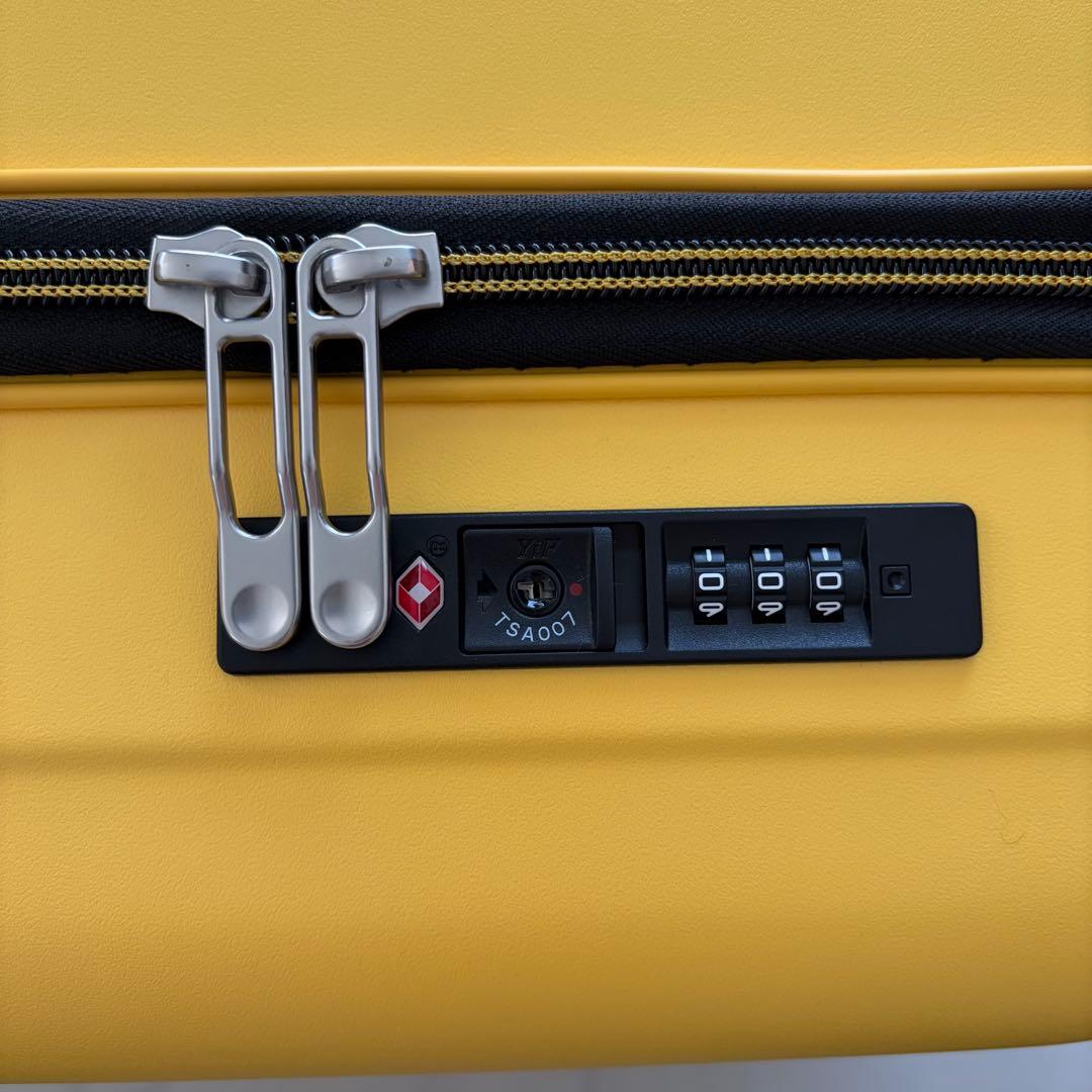 軽量1.8kg✨SUNCO 機内持込 スーツケース 35L LCC対応 イエロー