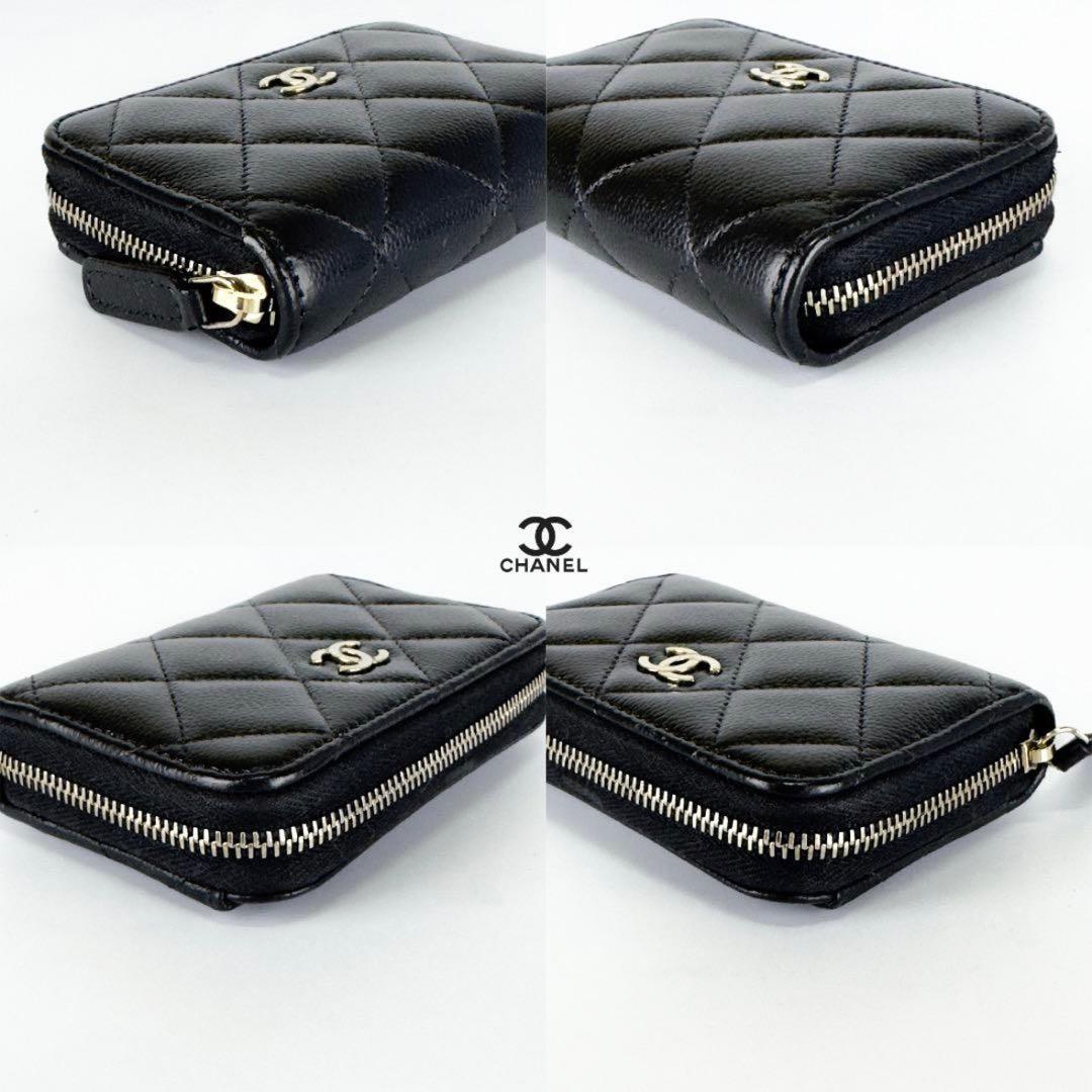 新型タイプ　限定 シャネル　マトラッセ　ジップ　ケース　小銭入れ