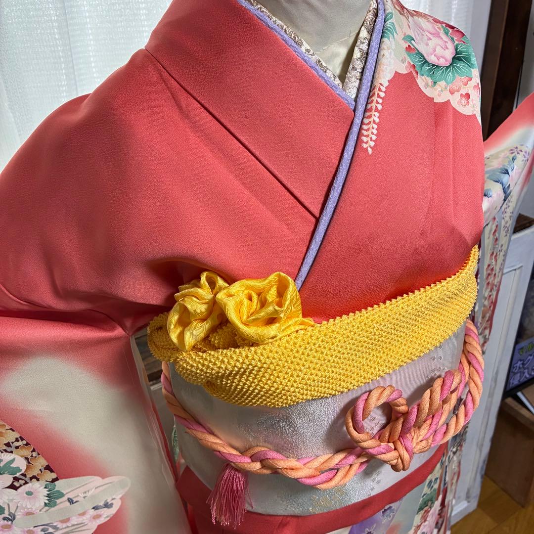 〖ミ様〗【振袖フルセット】+着付小物セット 束ね熨斗 豪華古典柄 7点セット